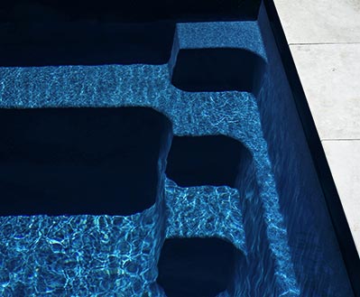 Pool Colour Ebony Blue Close Up