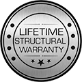 structuralwarrantysealbw120px Leisure Pools have a Lifetime structural warranty