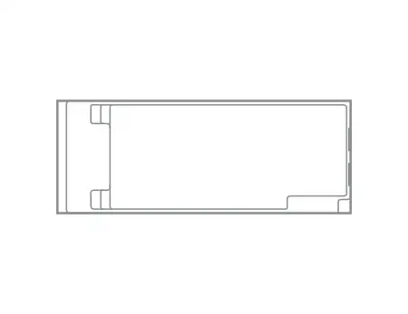 Line Drawing of The Acclaim Fibreglass pool