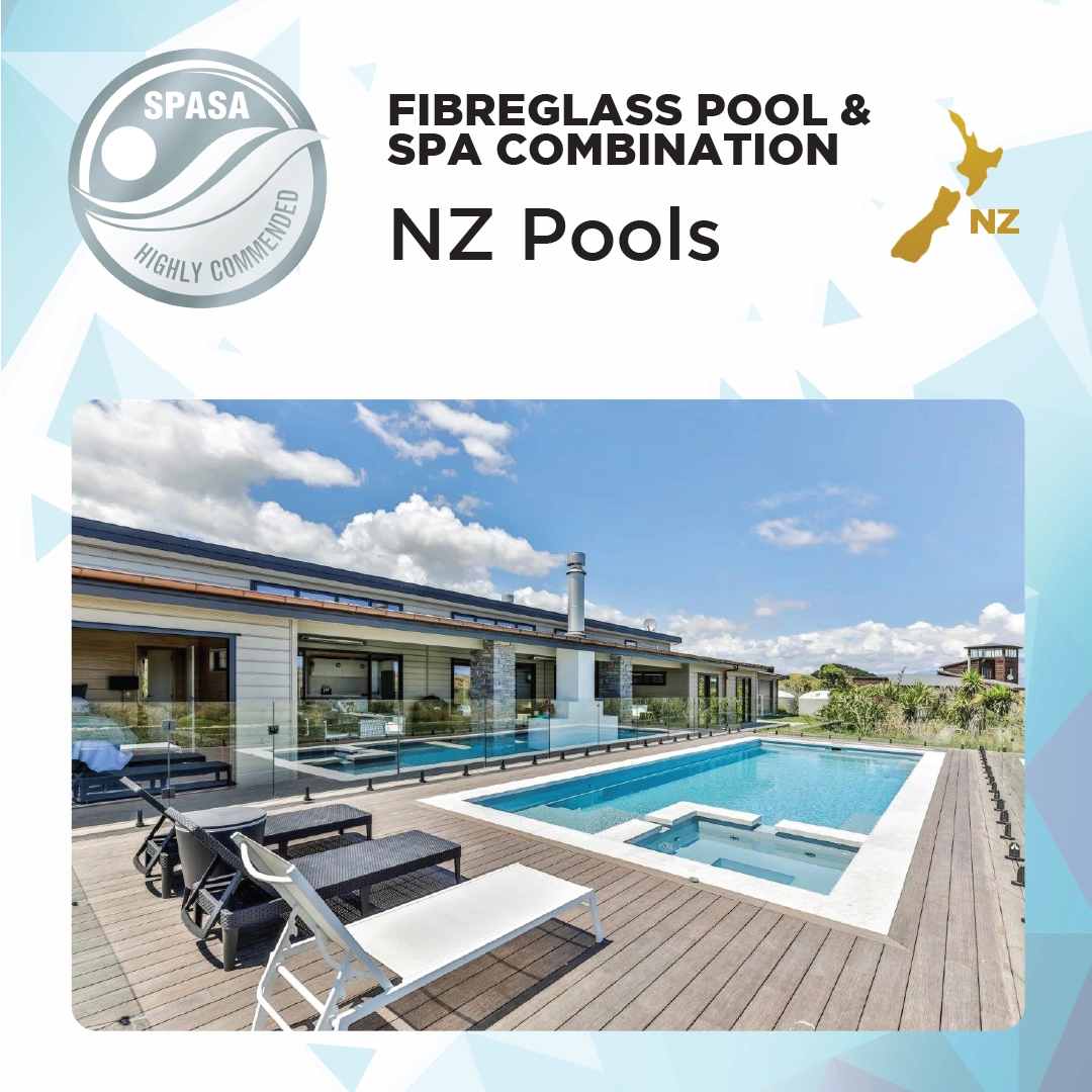 NZ Pools Wellington SPASA Highly Commended Pool & Spa Combo