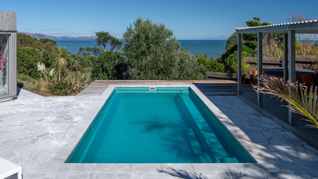 The Reflection in Aquamarine installed in Kapiti, NZ