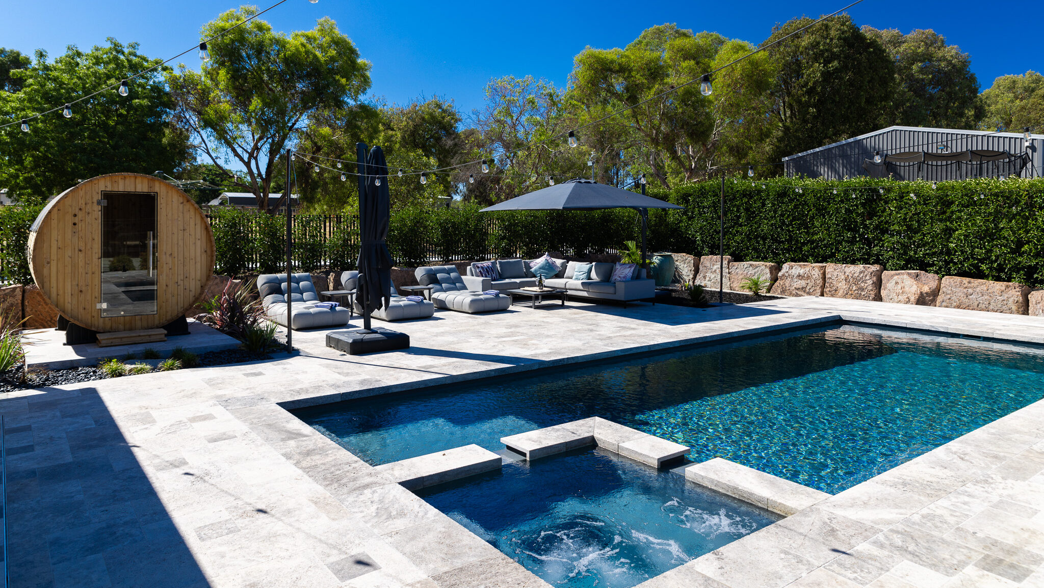 GV Unique The Absolute 10m Graphite Grey entertainer's dream backyard