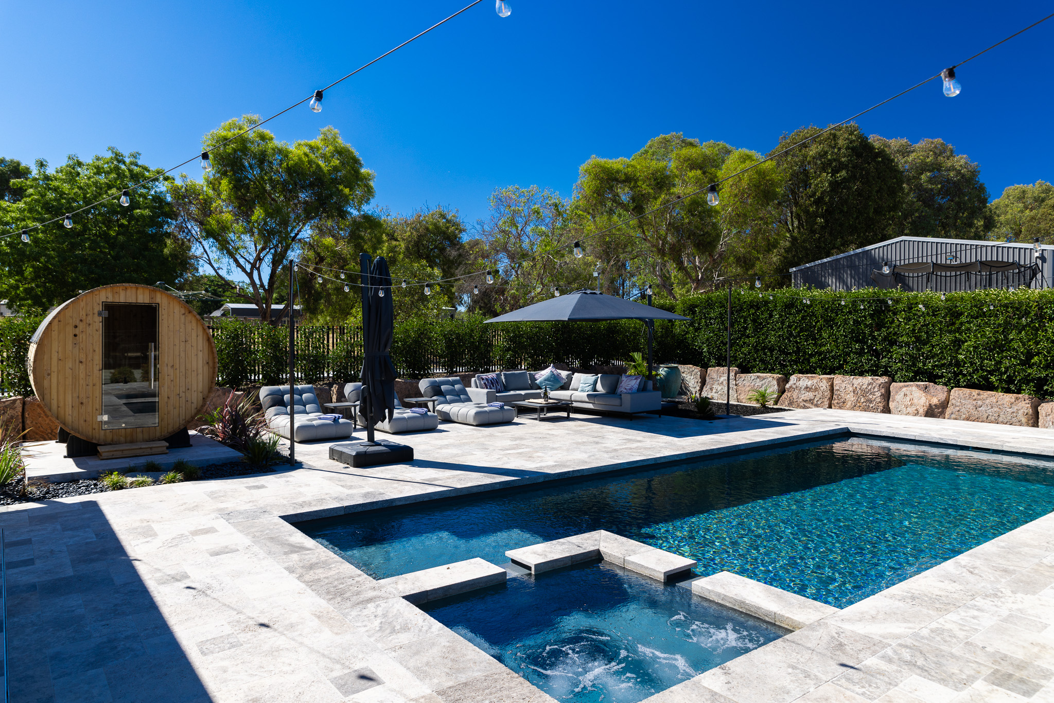 GV Unique The Absolute 10m Graphite Grey entertainer's dream backyard