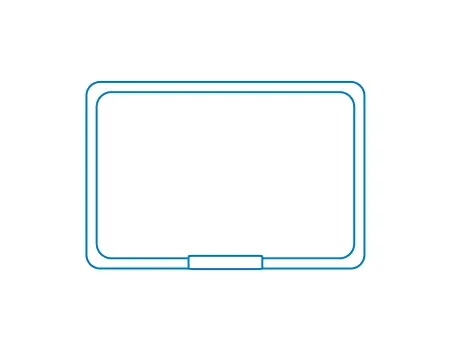 The lnlet Splash Deck with Single Spillover – line drawing The lnlet Splash Deck with Single Spillover - line drawing
