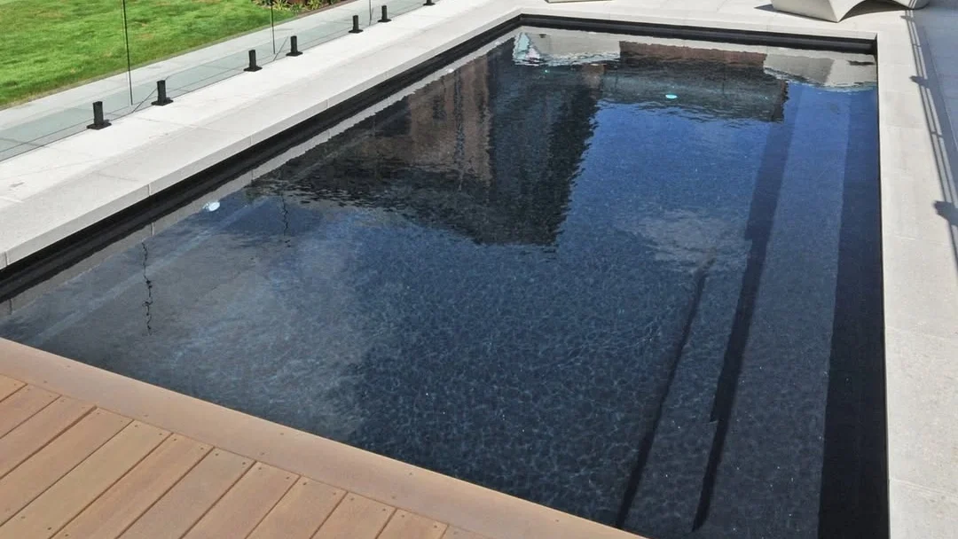 Leisure Pools NZ The Reflection with Auto Cover Ebony Blue NZ Pools