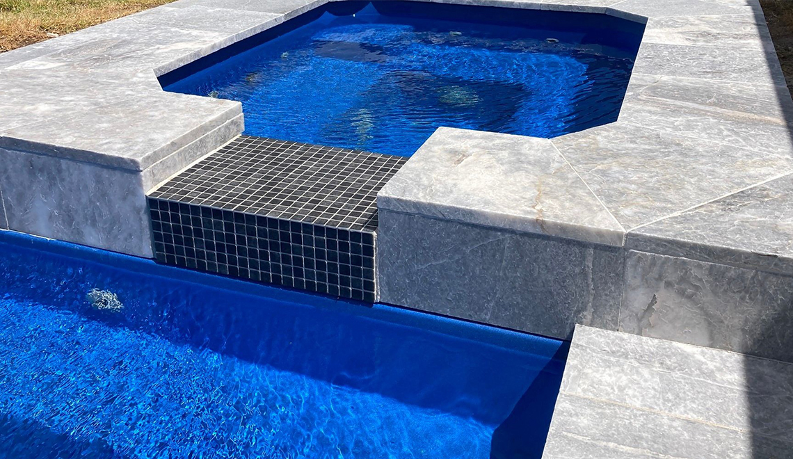 The Capri Spa 1.80m in Sapphire Blue - Leisure Pools Sydney