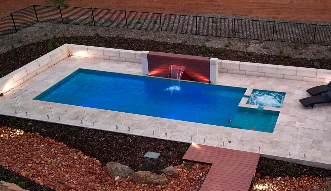 The Leisure Pools Absolute 12 in Aquamarine colour