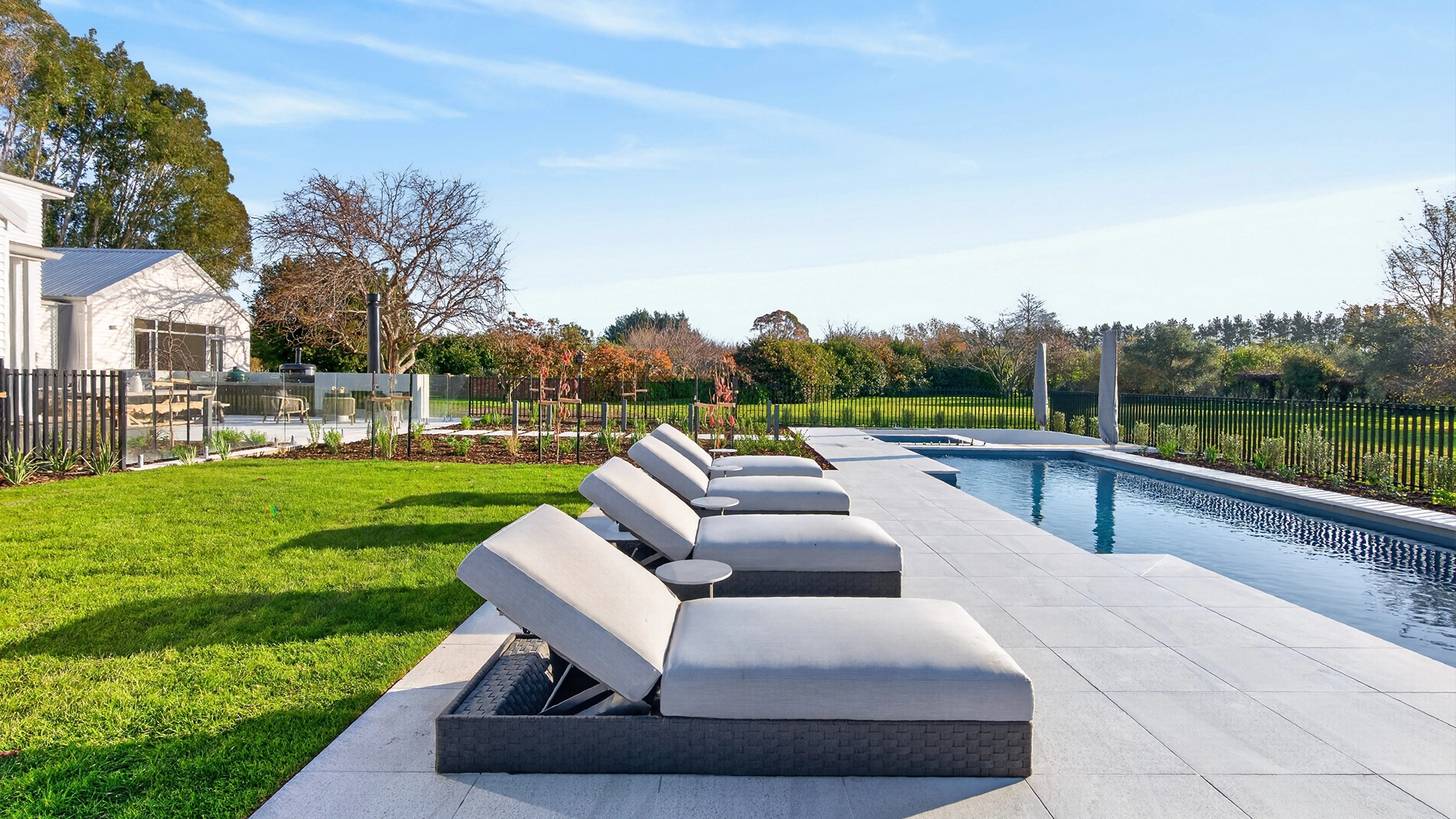 IMG LP NZ Elegance 12 w Amalfi Silver Grey NZ Pools 006 The Elegance 12.00m with The Amalfi Spa in Silver Grey installed by NZ Pools